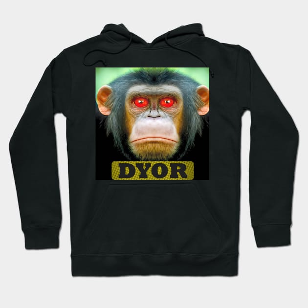 Funny Monkey Humorous Apes Animals memes Hoodie by PlanetMonkey